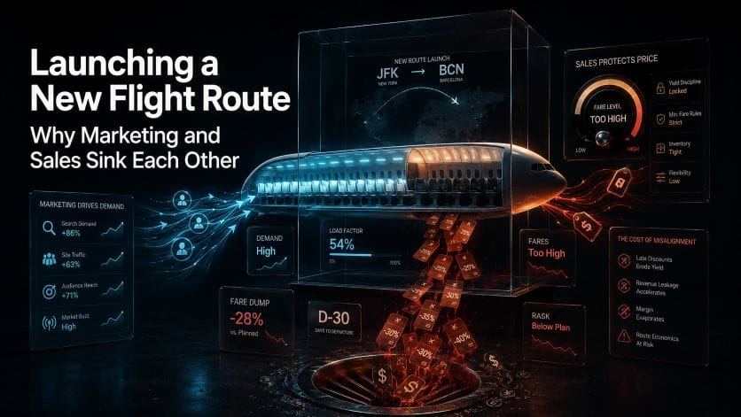 Launching a New Flight Route. Why Marketing and Sales Sink Each Other