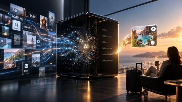 AI black box reshaping the travel customer journey beyond traditional attribution.